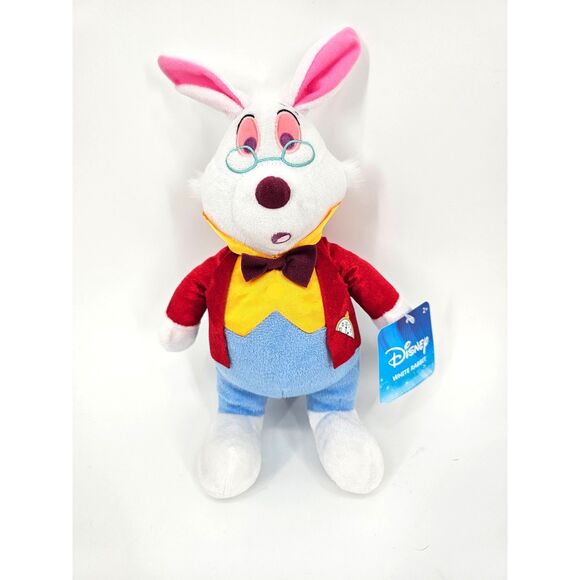 Disney Alice in Wonderland NWT Plush 12" White Rabbit - Picture 1 of 5
